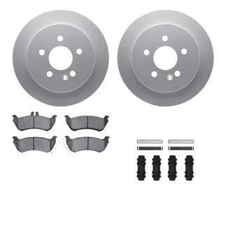 R1 Concepts WDUH1-63208 Carbon Series Brake Rotors W/ 5000 Oep Brake Pads & Hdw